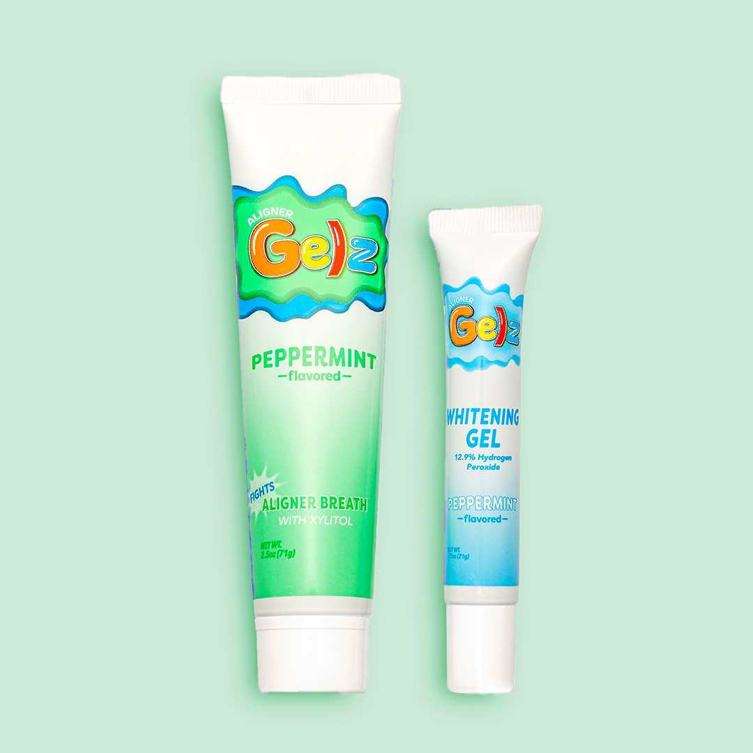 Peppermint Aligner Gelz + Whitening Gel Bundle